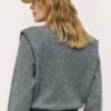 Knitted Jumper with Padded Shoulders Knitted Jumper with Padded Shoulders
