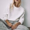 Knitted Jumper with Padded Shoulders