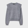 Knitted Jumper with Padded Shoulders Knitted Jumper with Padded Shoulders