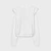 Knitted Jumper with Padded Shoulders