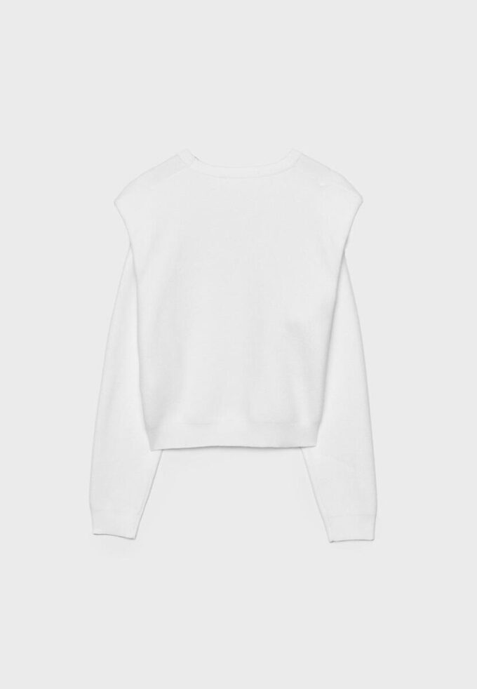 Knitted Jumper with Padded Shoulders