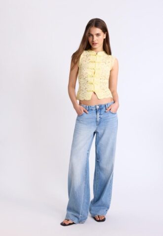 Lace Qipao Top