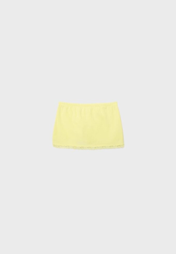 Lace Trim Mini Skort Lace Trim Mini Skort