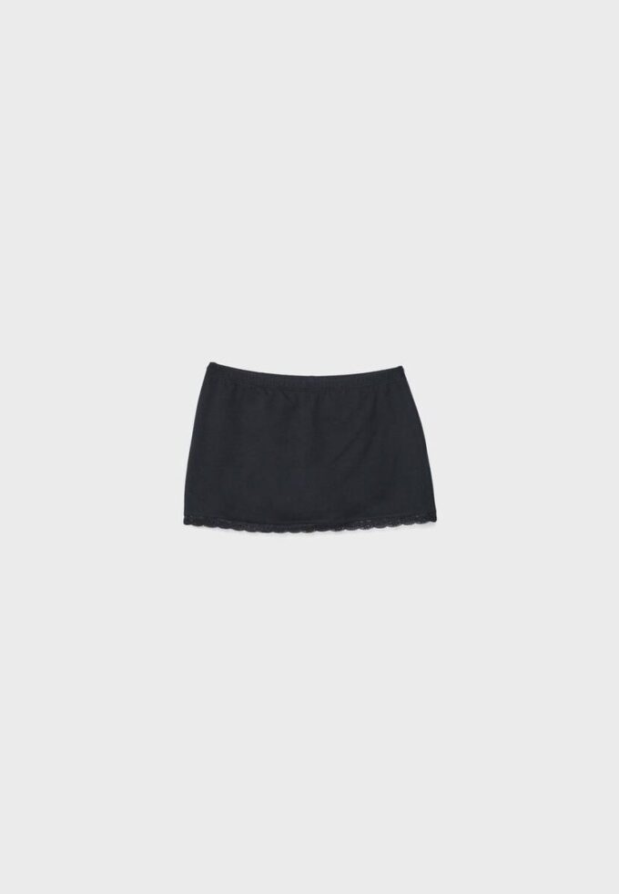 Lace Trim Mini Skort Lace Trim Mini Skort