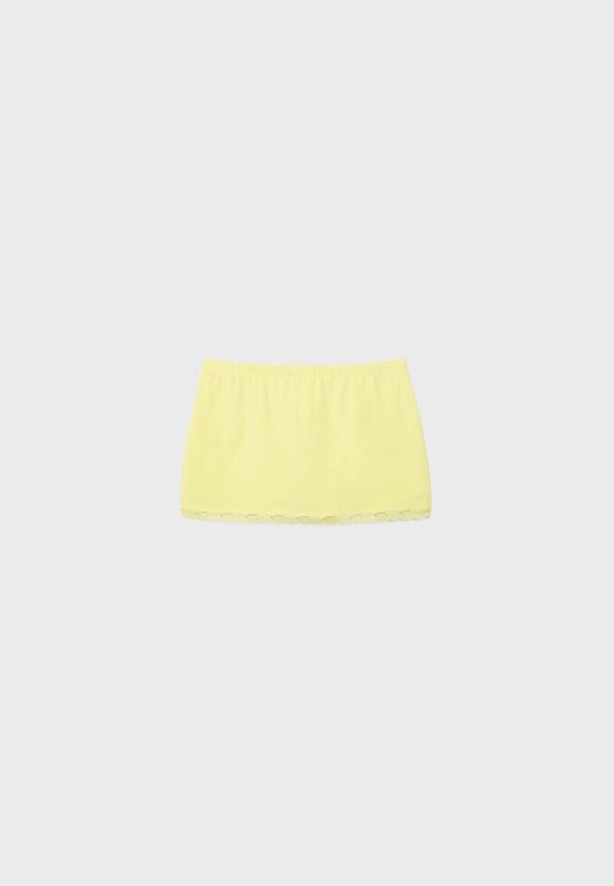 Lace Trim Mini Skort Lace Trim Mini Skort
