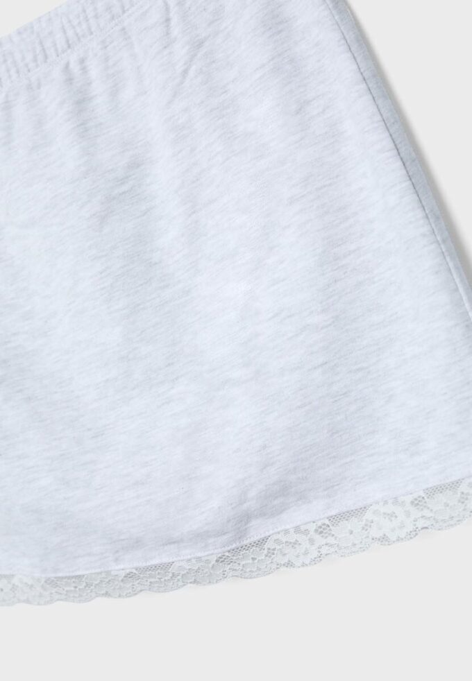 Lace Trim Mini Skort Lace Trim Mini Skort