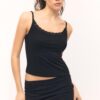 Lace Trim Strappy Top Lace Trim Strappy Top