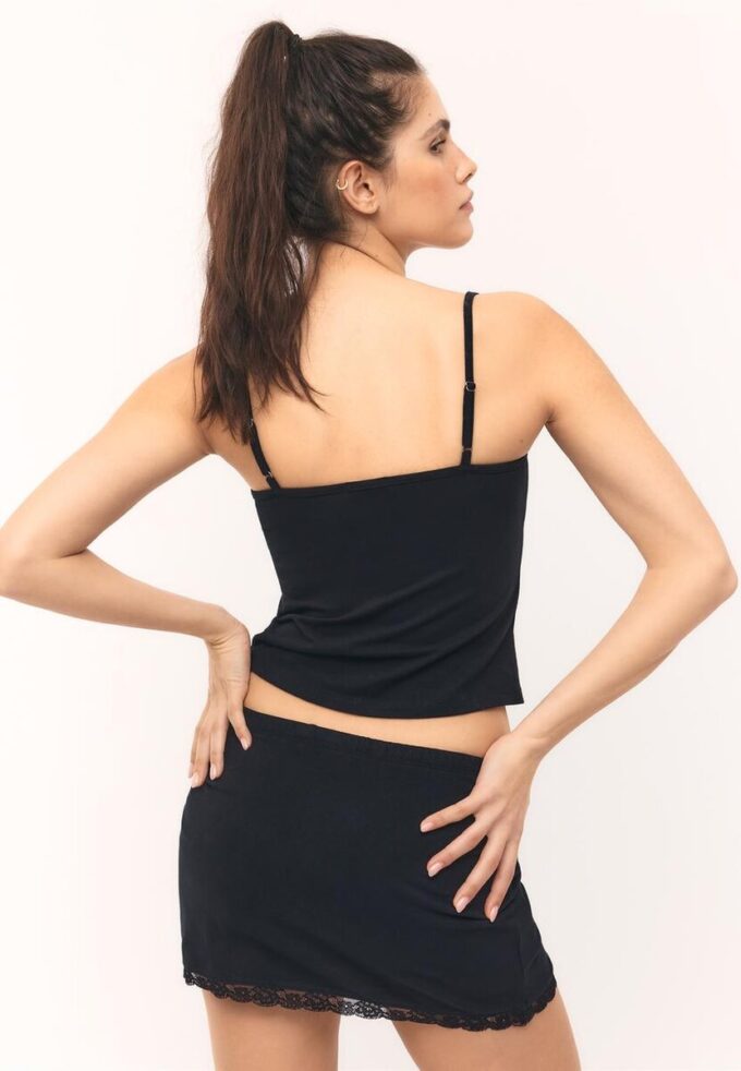 Lace Trim Strappy Top Lace Trim Strappy Top