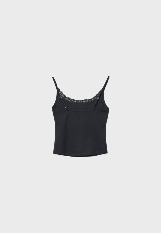 Lace Trim Strappy Top Lace Trim Strappy Top