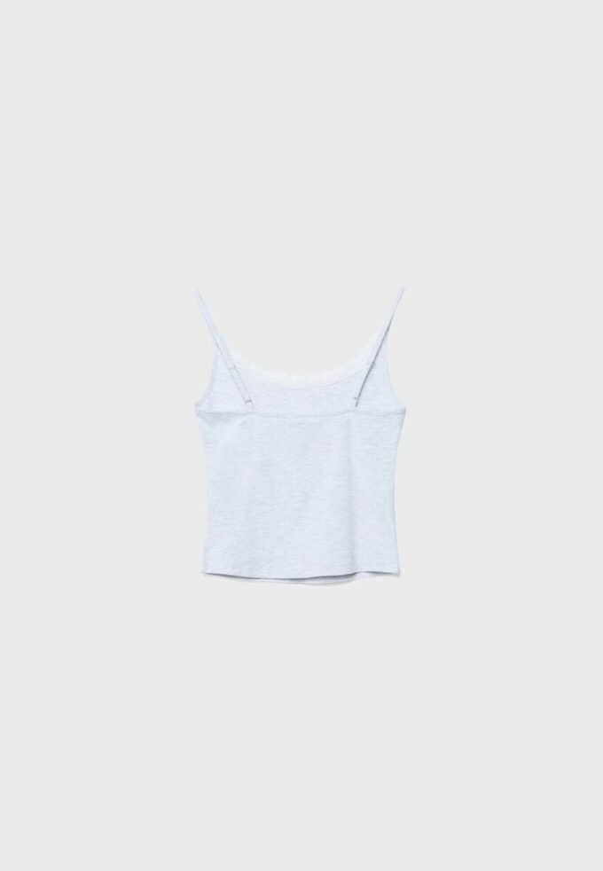 Lace Trim Strappy Top