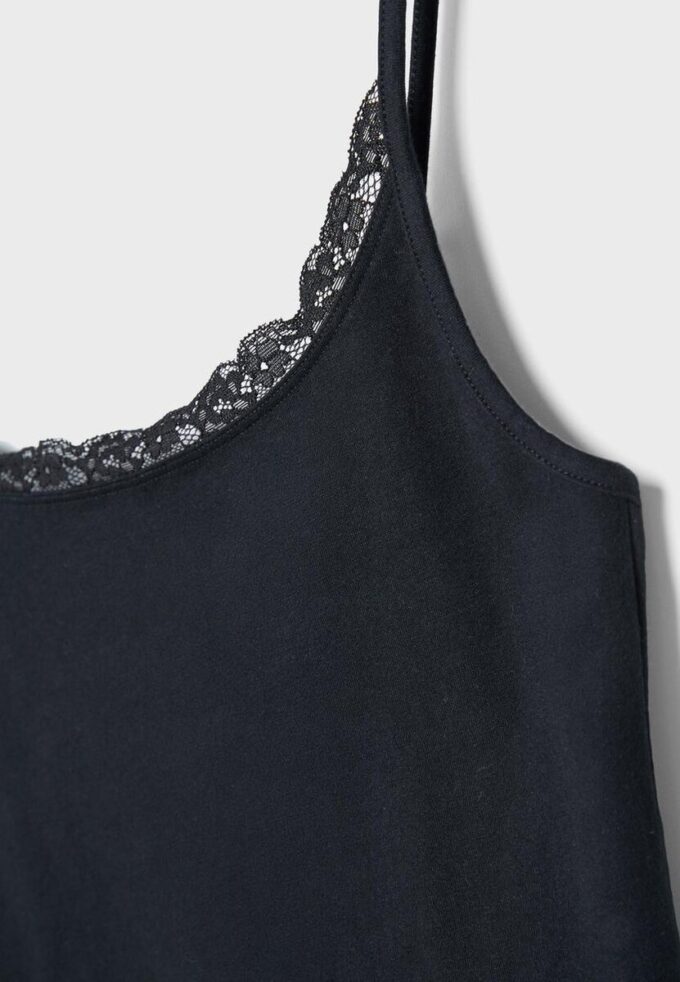 Lace Trim Strappy Top Lace Trim Strappy Top