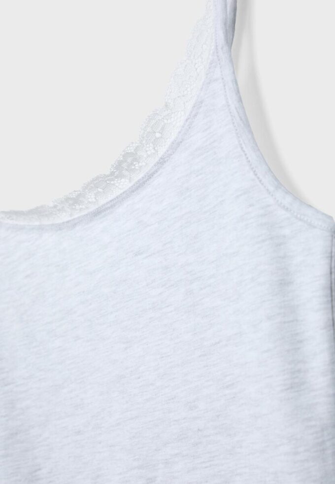 Lace Trim Strappy Top