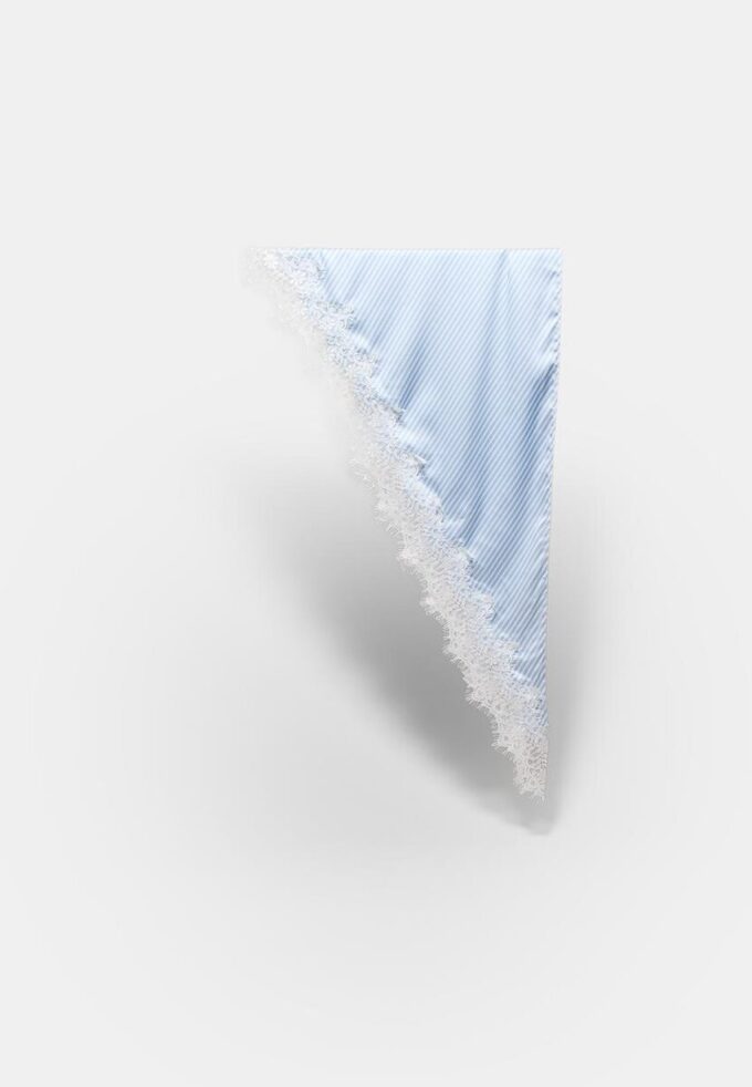 Lace Trim Striped Pareo