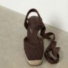 Lace-Up Jute Platform Wedges