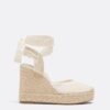Lace-Up Jute Platform Wedges