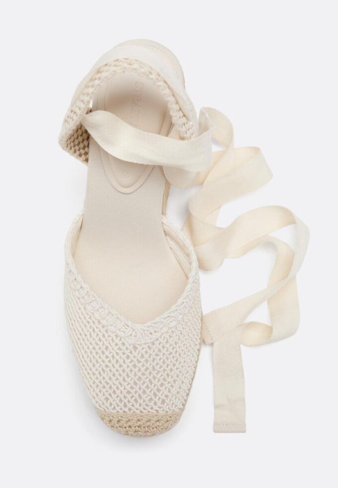 Lace-Up Jute Platform Wedges