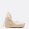 Lace-Up Jute Platform Wedges