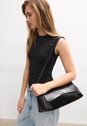 Large Flap Crossbody Bag