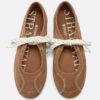 Leather Bow Sneakers
