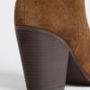 Leather Cowboy Ankle Boots