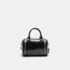 Leather Effect Bag with Zips