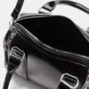 Leather Effect Bag with Zips