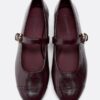 Leather Effect Ballet Flats with Toecap