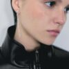 Leather Effect Balloon Jacket with Belt Leather Effect Balloon Jacket with Belt