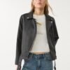 Leather Effect Biker Jacket Leather Effect Biker Jacket