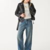 Leather Effect Biker Jacket Leather Effect Biker Jacket