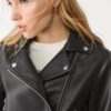 Leather Effect Biker Jacket Leather Effect Biker Jacket