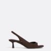 Leather High-Heel Sandals