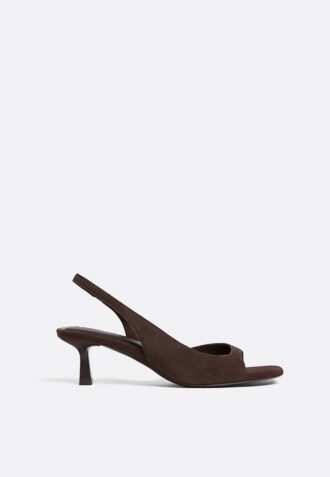 Leather High-Heel Sandals