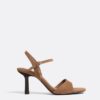 Leather High-Heel Sandals