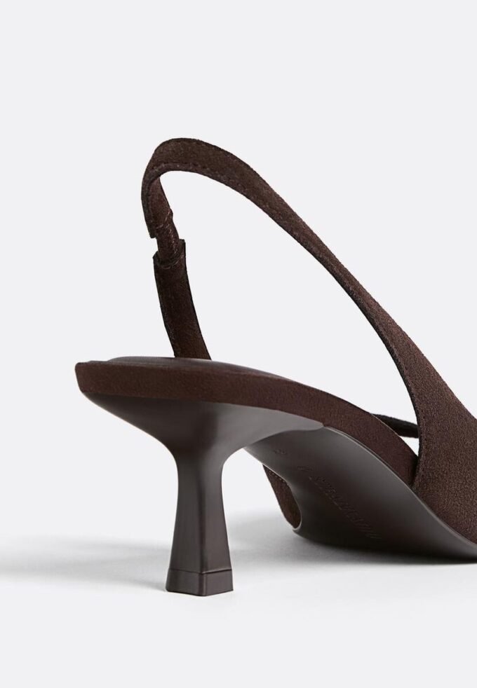 Leather High-Heel Sandals