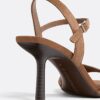 Leather High-Heel Sandals
