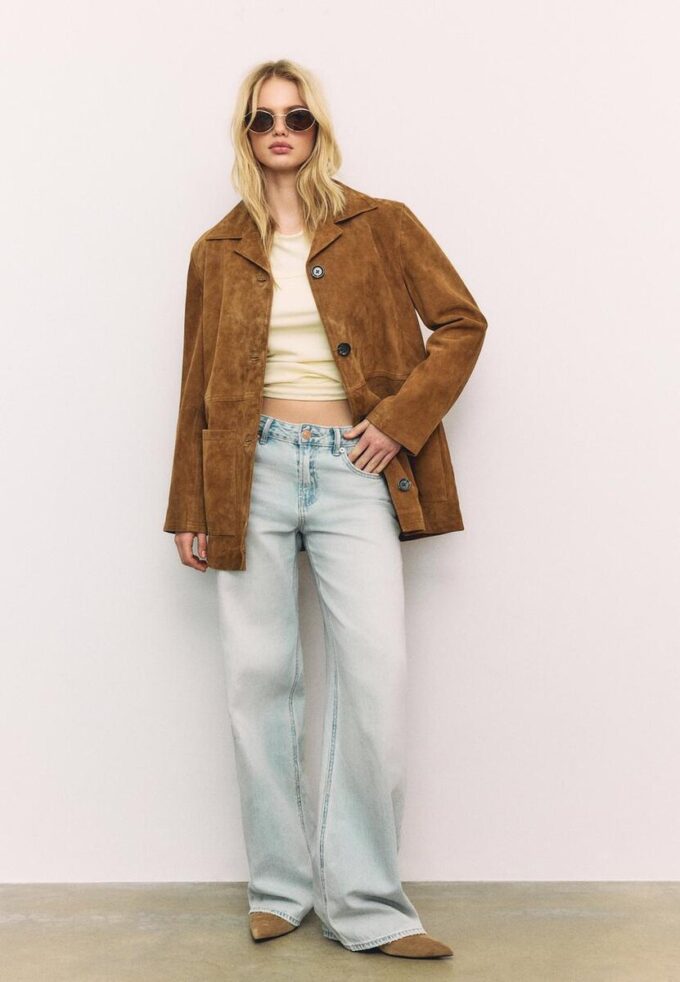 Leather Jacket with Pockets Leather Jacket with Pockets