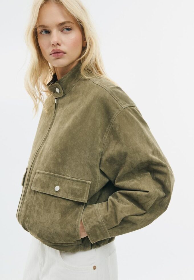 Leather Jacket with Pockets Leather Jacket with Pockets