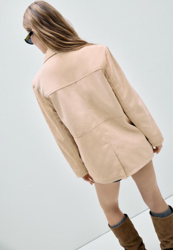 Leather Jacket with Pockets