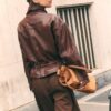 Leather Jacket with Pockets and Adjustable Waist Leather Jacket with Pockets and Adjustable Waist