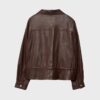 Leather Jacket with Pockets and Adjustable Waist Leather Jacket with Pockets and Adjustable Waist