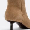 Leather Kitten Heel Ankle Boots