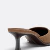 Leather Kitten Heel Mules
