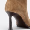 Leather Slouchy Stiletto Heel High Boots