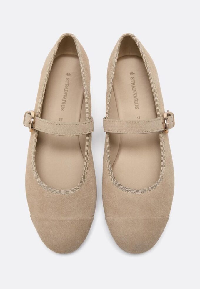 Leather Toecap Ballerina Flats Leather Toecap Ballerina Flats