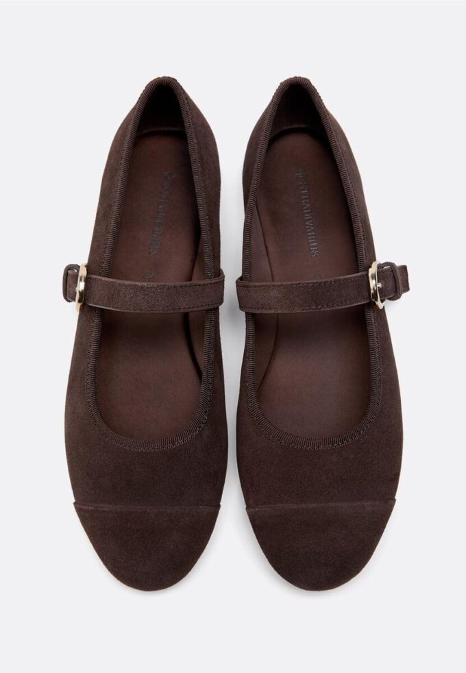 Leather Toecap Ballerina Flats Leather Toecap Ballerina Flats