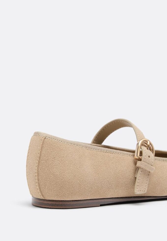 Leather Toecap Ballerina Flats Leather Toecap Ballerina Flats