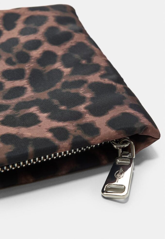 Leopard Print Toiletry Bag with Zip