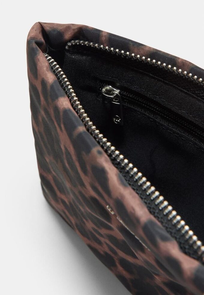 Leopard Print Toiletry Bag with Zip