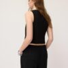 Linen Effect Buttoned Waistcoat Linen Effect Buttoned Waistcoat